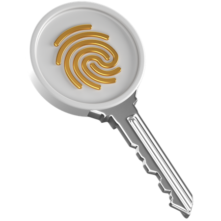 Fingerprint Key  3D Icon