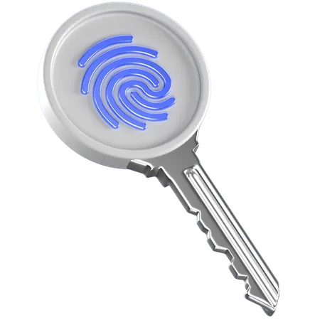 Fingerprint Key  3D Icon