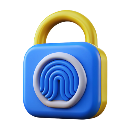指紋ロック  3D Icon