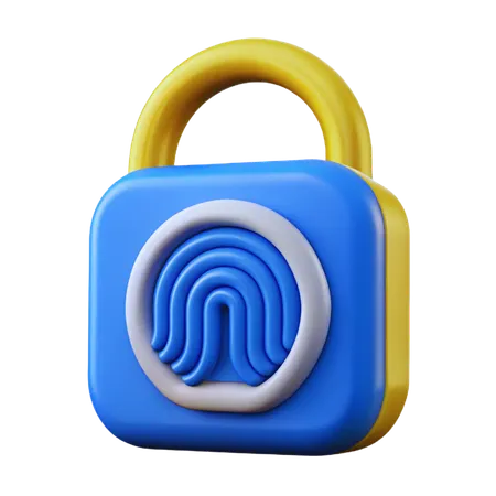 指紋ロック  3D Icon