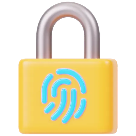 Fingerprint Lock  3D Icon