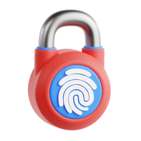 Fingerprint Lock  3D Icon