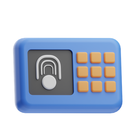 Fingerprint Lock  3D Icon