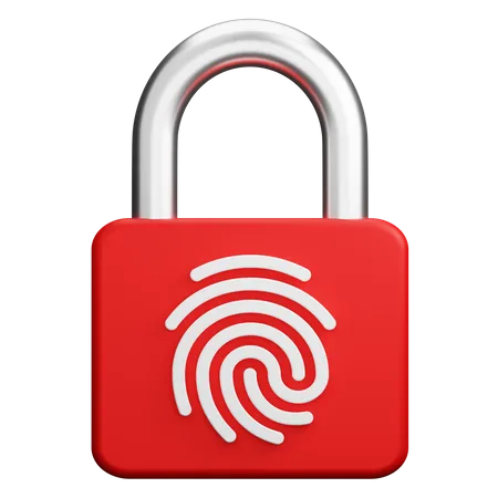 Fingerprint Lock  3D Icon