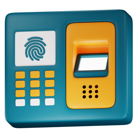 Fingerprint Lock  3D Icon