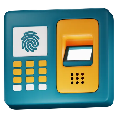 Fingerprint Lock  3D Icon