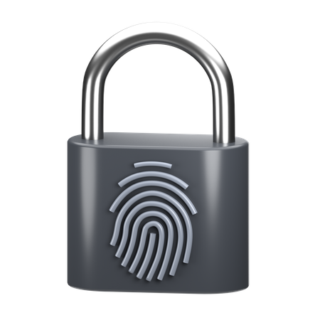 Fingerprint Lock  3D Icon