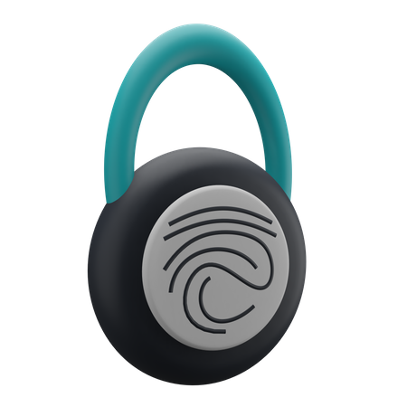 Fingerprint Lock  3D Icon