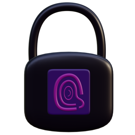 Fingerprint Lock  3D Icon