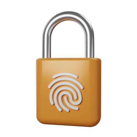 Fingerprint Lock  3D Icon