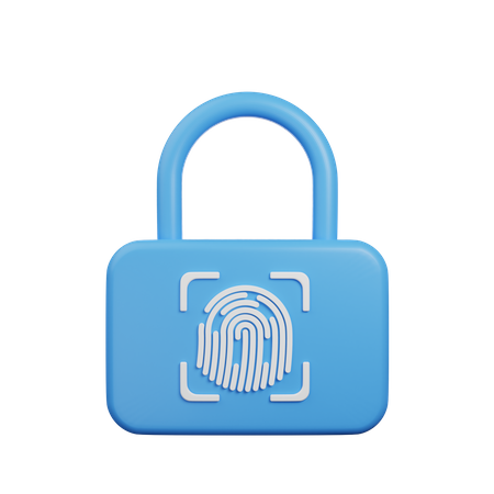 Fingerprint Lock  3D Icon