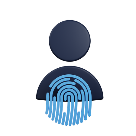 Fingerprint Lock  3D Icon