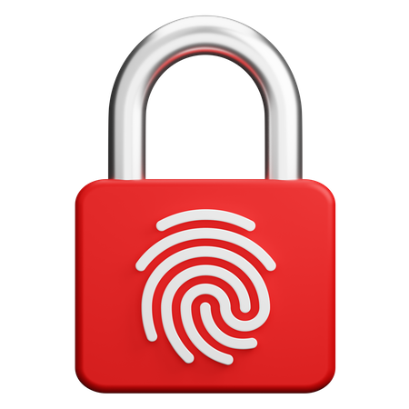 Fingerprint Lock  3D Icon