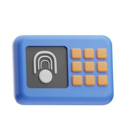 Fingerprint Lock 3D Icon