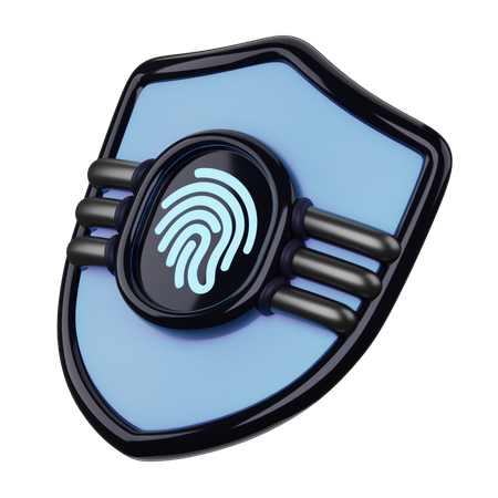 Fingerprint Protection  3D Icon