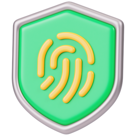 Fingerprint Protection  3D Icon