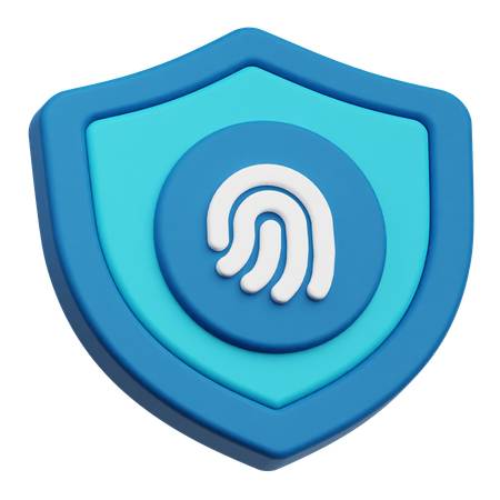 Fingerprint Protection  3D Icon