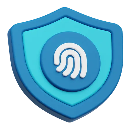 Fingerprint Protection  3D Icon