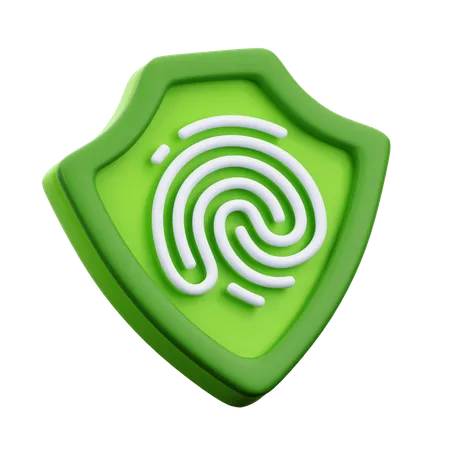 Fingerprint Protection  3D Icon