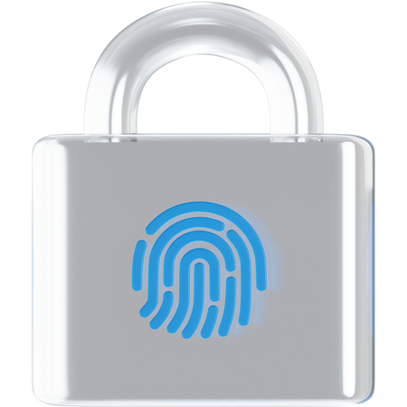 Fingerprint Protection  3D Icon