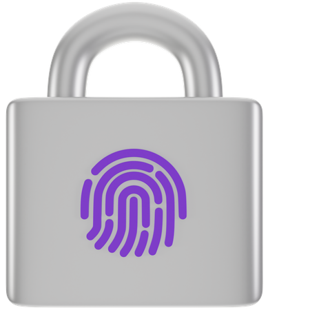 Fingerprint Protection  3D Icon