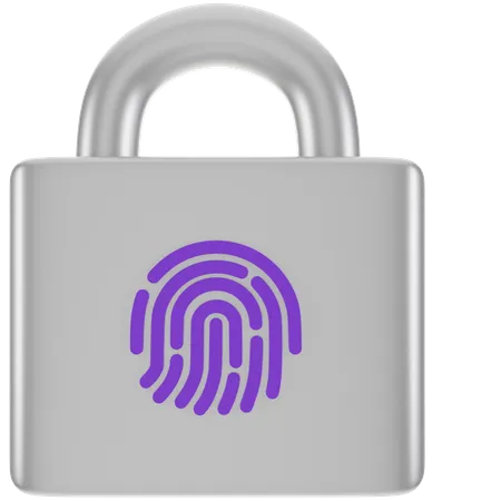 Fingerprint Protection  3D Icon