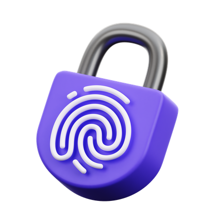 Fingerprint Protection  3D Icon