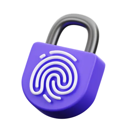 Fingerprint Protection  3D Icon