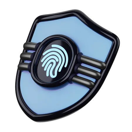 Fingerprint Protection  3D Icon