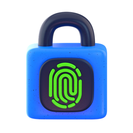 Fingerprint Protection  3D Icon