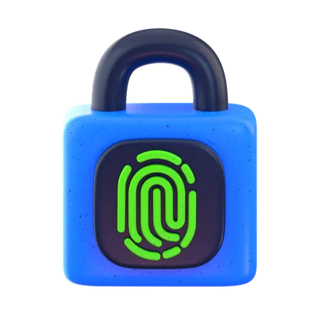 Fingerprint Protection  3D Icon