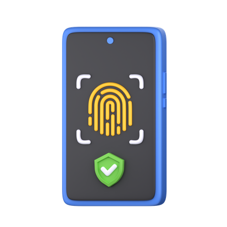 Fingerprint Protection  3D Icon