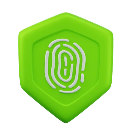 Fingerprint Protection  3D Icon