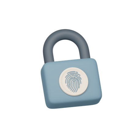 Fingerprint Protection  3D Icon
