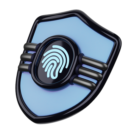 Fingerprint Protection  3D Icon