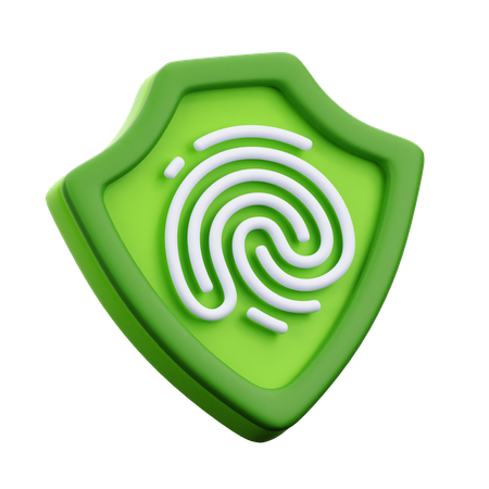 Fingerprint Protection 3D Icon
