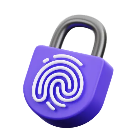 Fingerprint Protection 3D Icon