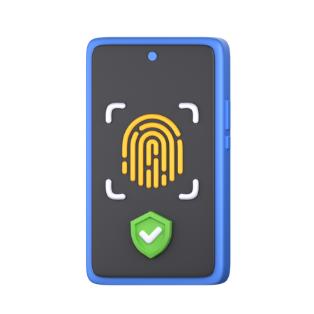Fingerprint Protection  3D Icon
