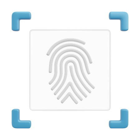 Fingerprint Scan  3D Icon