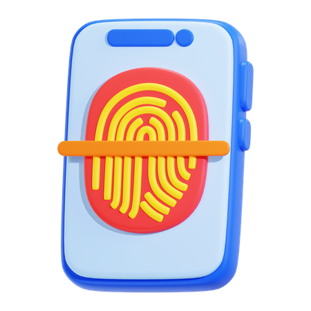 Fingerprint Scan  3D Icon