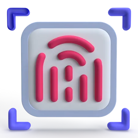 Fingerprint Scan  3D Icon