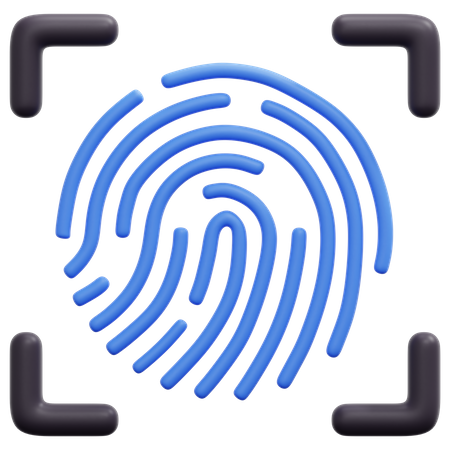 Fingerprint Scan  3D Icon