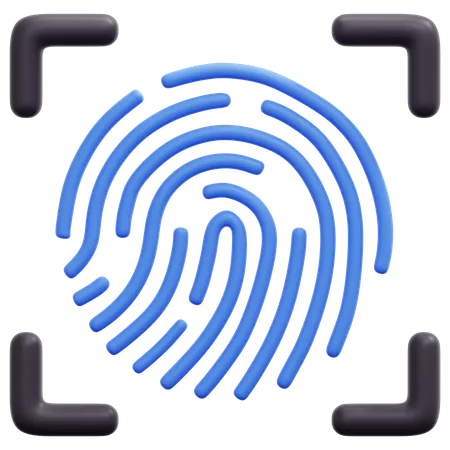 Fingerprint Scan 3D Icon