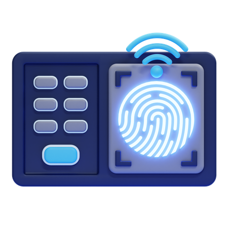 Fingerprint Scanner  3D Icon