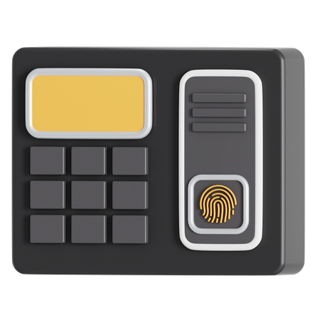 Fingerprint scanner  3D Icon