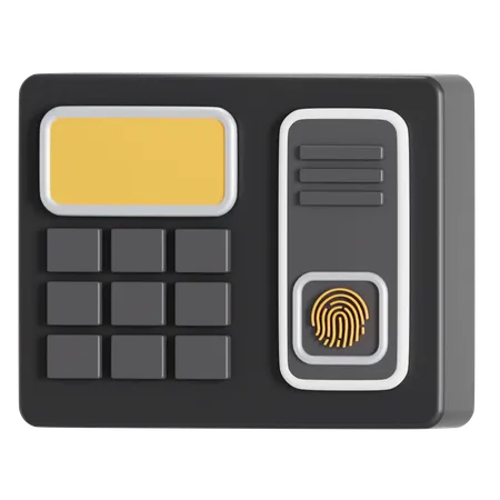 Fingerprint scanner  3D Icon