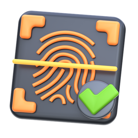 Fingerprint Scanner  3D Icon