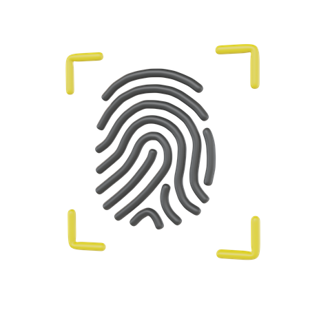 Fingerprint Search  3D Icon