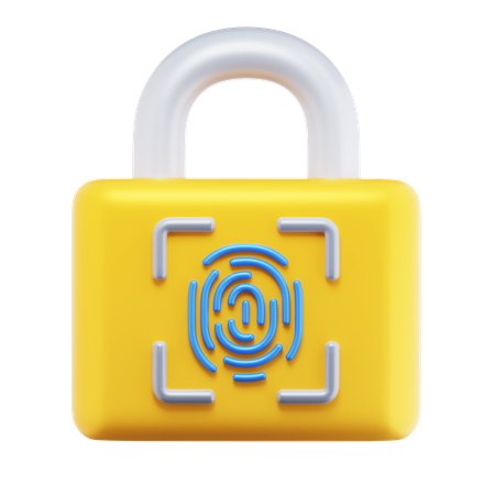 Fingerprint Security 3D Icon