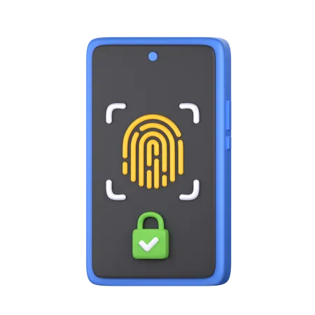 Fingerprint Security 3 D Icon Perfect For Cyber Security Theme 3D Icon